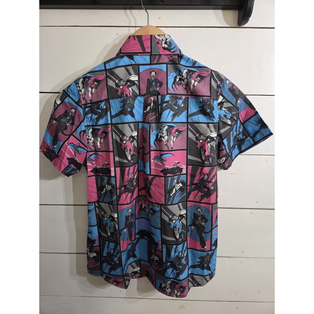 Batman Button Up Shirt RSVLTS Youth Large NWT - Picture 7 of 9